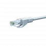 DSIT CAT 5e U/UTP sieťový patch kábel, 1 m, biela, CCA, RJ45