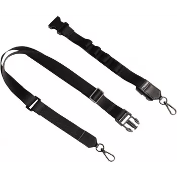 OtterBox 2-in-1 crossbody popruh s uchytením na lanyard - čierna