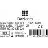 DSIT CAT 5e U/UTP sieťový patch kábel, RJ45 konektor samec na samec, 2 m, žltá, CCA, 100 MHz