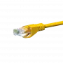 DSIT CAT 5e U/UTP sieťový patch kábel, 5 m, žltá, CCA, RJ45, Gigabit Ethernet