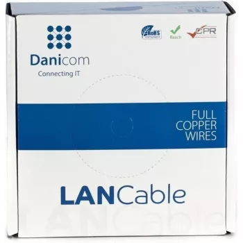 DSIT DANICOM CAT5E UTP 50 m PVC Fca sieťový kábel DC-UTP5E-50-FCA