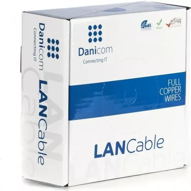 DSIT DANICOM CAT5E UTP 50 m PVC Fca sieťový kábel DC-UTP5E-50-FCA