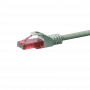 DSIT CAT6 U/UTP Ethernet patch kábel, 0,15 m, sivý, 100% meď, RJ45