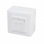 DSIT DC-Wall-Out-STP6A-W nástenná Cat. 6a tienená dvojitá RJ45 dátová zásuvka, biela