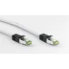 DSIT RJ45 sieťový kábel S/FTP PiMF CAT 8 biely 0,25m