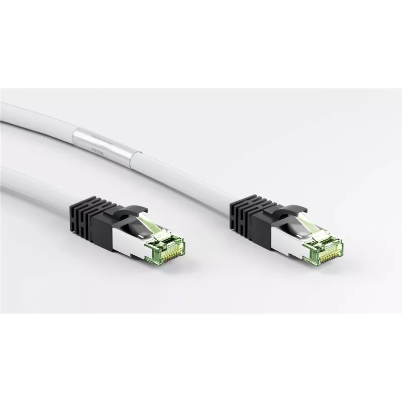 DSIT RJ45 sieťový kábel S/FTP PiMF CAT 8 biely 0,25m