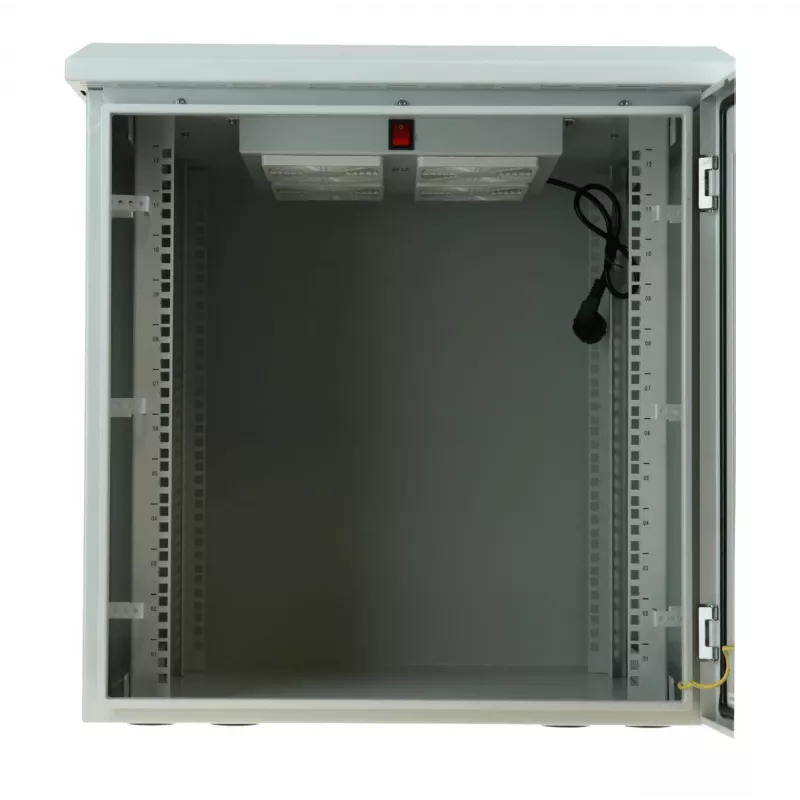 DSIT DS6612-OUT 12U 19" vonkajší nástenný serverový rozvádzač, IP55, 600 x 600 x 635 mm