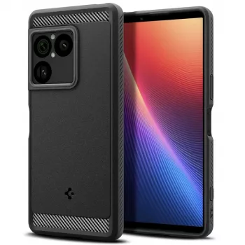 SPIGEN Rugged Armor puzdro pre Sony Xperia 1 VIII, matná čierna, ACS11315