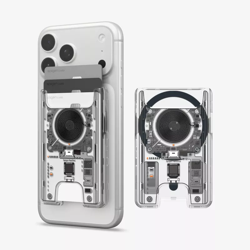 SPIGEN Ultra Hybrid Wallet MagSafe magnetický držiak na karty NEO One - čierna