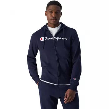 CHAPPI pánska mikina s kapucňou na zips Champion Full Zip Navy Blue 220255 BS501 M