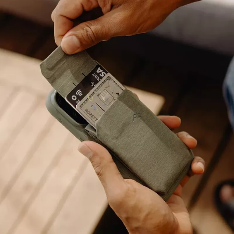 Peňaženka so stojanom Peak Design Mobile, šalviovozelená (M-WA-AB-SG-1)
