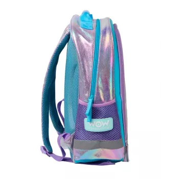 KIDS Wow Holo holografický školský batoh 14L A4 dievčenský trblietavý