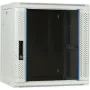 DSIT DS6412W 12U nástenný serverový rozvádzač so sklenenými dverami, 600x450x634 mm, biely
