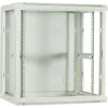 DSIT DS6412W 12U nástenný serverový rozvádzač so sklenenými dverami, 600x450x634 mm, biely