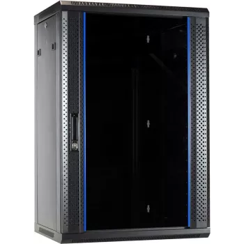 DSIT 18U nástenný serverový rozvádzač so sklenenými dverami 600x450x900 mm (DS6418)