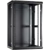 DSIT 18U nástenný serverový rozvádzač so sklenenými dverami 600x450x900 mm (DS6418)