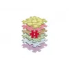 MUFFIK ortopedická senzorická podložka sada 6-in-1 Baby Pastel – 6 puzzle dielov