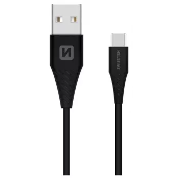 Swissten USB-A na USB-C 3.1 Gen 1 kábel 1,5 m čierna