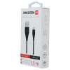 Swissten USB-A na USB-C 3.1 Gen 1 kábel 1,5 m čierna