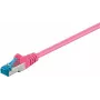 DSIT CAT 6a S/FTP LSOH patch kábel 0,25 m ružová