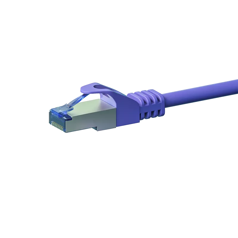 DSIT CAT 6a S/FTP LSZH sieťový patch kábel 15m fialová
