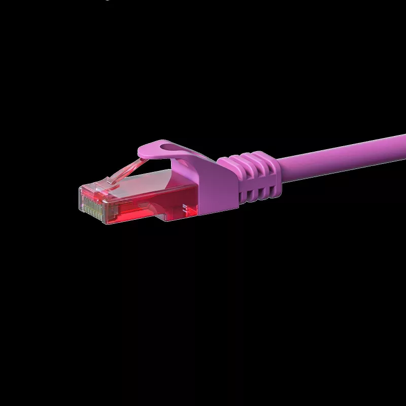 DSIT CAT6 sieťový kábel U/UTP 2m ružový 100% meď (DC-69-020)