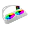 Rampage INFINITE V240 biela 240mm ARGB AIO kvapalinový CPU chladič s teplotným displejom