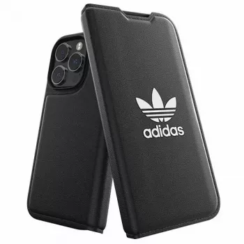 Adidas Originals Basic Booklet puzdro pre iPhone 14 Pro, čierna & biela