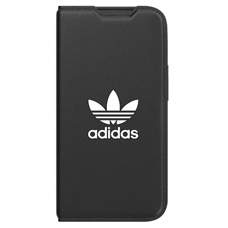 Adidas Originals Basic Booklet puzdro pre iPhone 14 Pro, čierna & biela