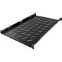 DSIT DS-FO96 19-palcová univerzálna pevná polica 1U, nastaviteľná hĺbka 710-950 mm, čierna