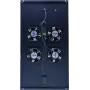 DSIT DS-FT100 4-ventilátorová chladiaca jednotka pre serverový rack s termostatom pre skrine s hĺbkou 1000 mm, 1U, 230V, čierna