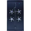 DSIT DS-FT100 4-ventilátorová chladiaca jednotka pre serverový rack s termostatom pre skrine s hĺbkou 1000 mm, 1U, 230V, čierna