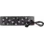 DSIT DS-FAN3FRONT 3U racková ventilátorová jednotka s 3 ventilátormi pre 19-palcové racky, čierna