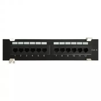 DS-IT CAT 6 nástenný patch panel, 12-portový UTP (DS-Patch6-12UTP-WM)