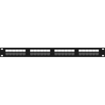 DSIT DS-Patch6a-24UTP 24-portový CAT6a UTP patch panel, 19-palcový 1U, 10GbE, PoE+