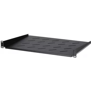 DS-IT 1U pevná polica pre nástenné skrine s hĺbkou 450 mm, hĺbka 350 mm, čierna