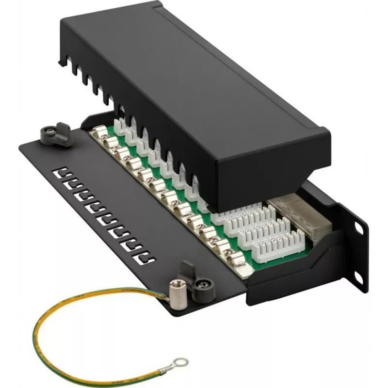 DSIT DS-10Patch6a-12STP 10-palcový 12-portový STP CAT 6a patch panel