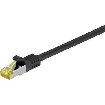 DSIT Cat.7 S/FTP sieťový patch kábel, RJ45, 0,25 m, čierna