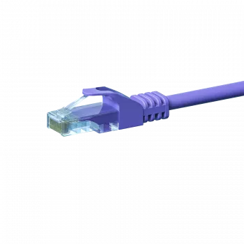 DSIT CAT 5e U/UTP sieťový patch kábel, 10m, fialová, CCA, RJ45, Gigabit Ethernet