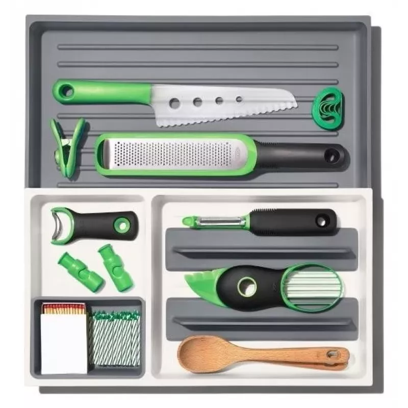 OXO Good Grips silikónová podložka na odkvapkávanie riadu, sivá
