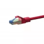 DSIT CAT 6a S/FTP LSOH sieťový patch kábel, 0,5 m, červená