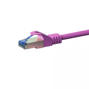 DSIT CAT 6a sieťový kábel LSOH - S/FTP - 5 metrov - ružová - patch kábel
