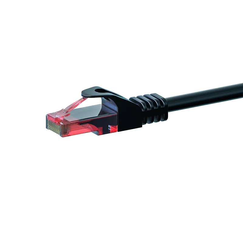 Sieťový kábel DSIT DC-60-100 CAT6 U/UTP, 10 m, čierny, 100 % meď