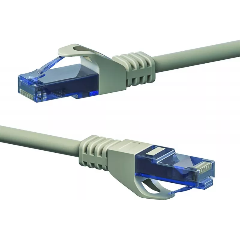 DSIT CAT6a sieťový kábel 100 % meď - U/UTP - 1 meter - sivý (DC-U6A1-010)