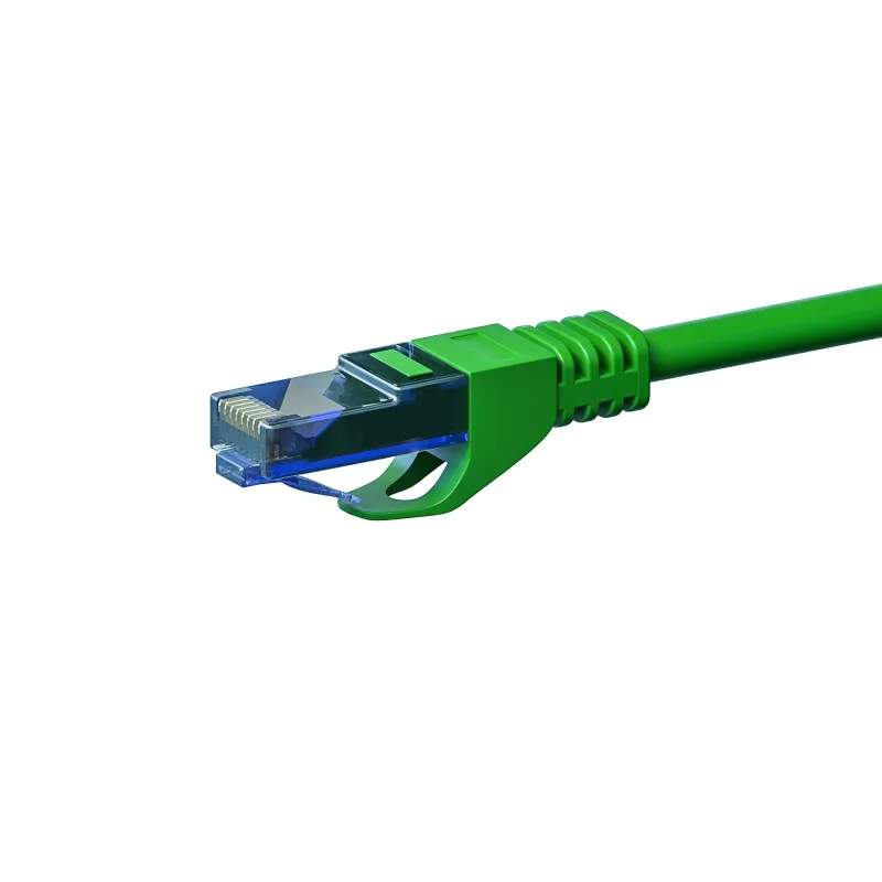DSIT CAT6a sieťový kábel 100% meď - U/UTP - 7,5 m - zelený (DC-U6A3-075)