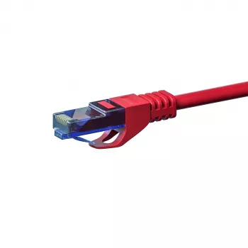DSIT CAT6a sieťový kábel 100% meď U/UTP 10 m červená (DC-U6A5-100)