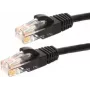DSIT CAT5e U/UTP sieťový patch kábel, 10 m, čierny, 100% meď (DC-50-100)