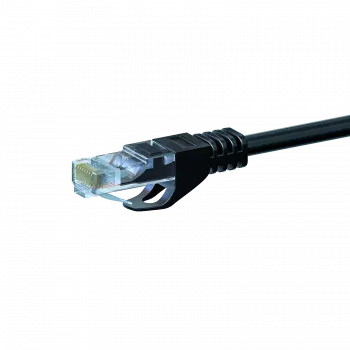 DSIT CAT5e U/UTP sieťový patch kábel, 10 m, čierny, 100% meď (DC-50-100)