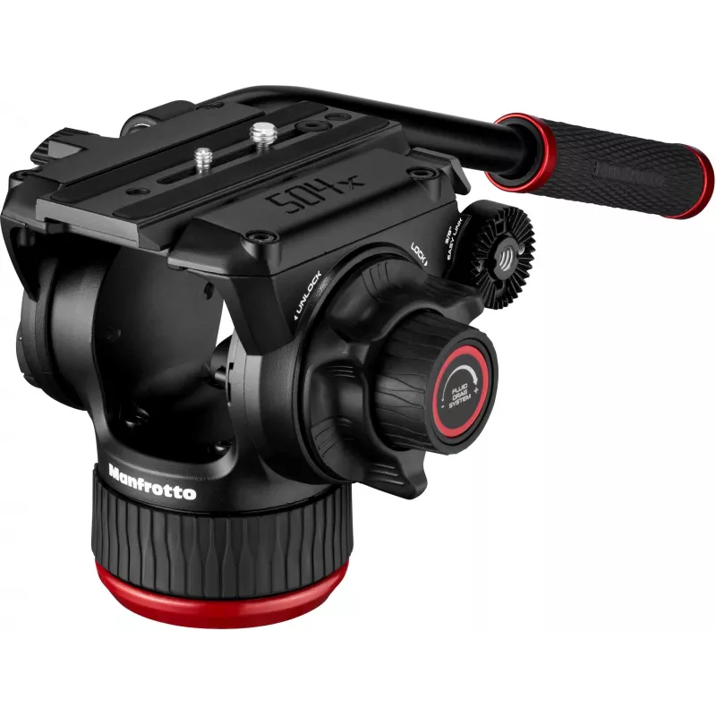 Hlava statívu Manfrotto MVH504XAH 504X, hliník, čierna