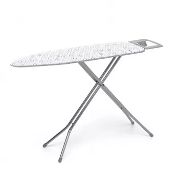 Rayen skladacia žehliaca doska 113 x 34 cm s nastaviteľnou výškou a odkladacou plochou na žehličku
